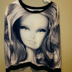 Forever 21 Black and White Graphic Sweatshirt